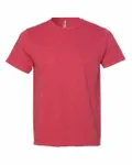 Bayside Adult Adult Tee-shirt en jersey Ring-Spun chiné Rouge bruyère