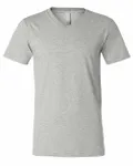 Bella + Canvas Unisex CVC Jersey V-Neck T-Shirt Athletic Heather