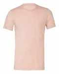 Bella + Canvas Unisex Heather CVC T-Shirt Heather Prism Peach
