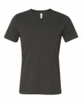 Bella + Canvas Unisex CVC Jersey V-Neck T-Shirt Dark Grey Heather