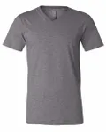Bella + Canvas Unisex CVC Jersey V-Neck T-Shirt Deep Heather