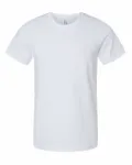 Bella + Canvas T-Shirt unisexe en jersey fabriqué aux États-Unis BLANC