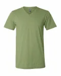 Bella + Canvas Unisex CVC Jersey V-Neck T-Shirt Heather Green
