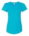 Gildan T-Shirt Femme Triblend Gris bleu caraïbe