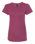 Gildan T-Shirt Femme Triblend Heather Framboise