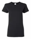 Gildan - t-shirt en coton épais pour dames NOIR