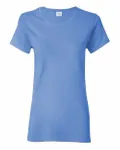 Gildan - t-shirt en coton épais pour dames Bleu de Caroline