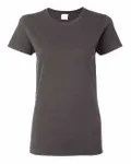 Gildan - t-shirt en coton épais pour dames Fusain