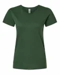 Gildan - t-shirt en coton épais pour dames Vert forêt