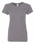 Gildan - t-shirt en coton épais pour dames Graphite Heather