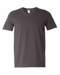 T-shirt à col en V Softstyle pour adulte Gildan Fusain