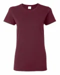Gildan - t-shirt en coton épais pour dames Marron