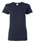 Gildan - t-shirt en coton épais pour dames Marine