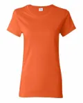 Gildan - t-shirt en coton épais pour dames Orange