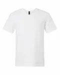 T-shirt à col en V Softstyle pour adulte Gildan BLANC