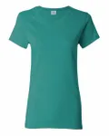 Gildan - t-shirt en coton épais pour dames Bleu tropical