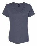 Hanes Ladies' Perfect-T V-Neck T-Shirt Charcoal Heather