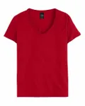 Hanes Ladies' Perfect-T V-Neck T-Shirt Deep Red