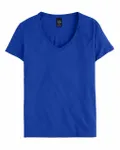 Hanes Ladies' Perfect-T V-Neck T-Shirt Deep Royal