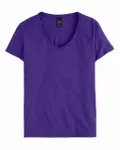 Hanes Ladies' Perfect-T V-Neck T-Shirt PURPLE