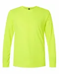 Gildan Adult Performance Adult 5 oz. Long-Sleeve T-Shirt SAFETY GREEN