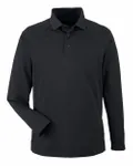 Men's Charge Snag and Soil Protect Long-Sleeve Polo BLACK