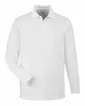 Men's Charge Snag and Soil Protect Long-Sleeve Polo WHITE