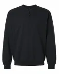 Unisex Softstyle Midweight Fleece Quarter-Zip Sweatshirt BLACK