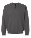 Unisex Softstyle Midweight Fleece Quarter-Zip Sweatshirt Charcoal