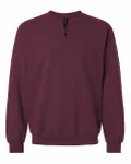 Unisex Softstyle Midweight Fleece Quarter-Zip Sweatshirt Maroon
