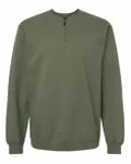 Unisex Softstyle Midweight Fleece Quarter-Zip Sweatshirt Military Green