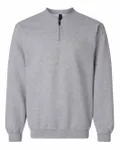 Unisex Softstyle Midweight Fleece Quarter-Zip Sweatshirt Sport Grey
