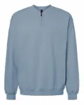 Unisex Softstyle Midweight Fleece Quarter-Zip Sweatshirt Stone Blue