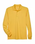 CORE365 Hommes - Pinnacle Performance Long-Sleeve Piqu Polo Campus Gold