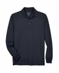 CORE365 Hommes - Pinnacle Performance Long-Sleeve Piqu Polo Carbone