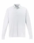 CORE365 Hommes - Pinnacle Performance Long-Sleeve Piqu Polo BLANC