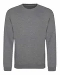 Adult Midweight College Crewneck Sweatshirt Graphite Heather