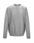 Adult Midweight College Crewneck Sweatshirt Heather Grey