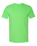 Next Level Apparel Unisex CVC Crewneck T-Shirt Neon Heather Green