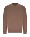 Adult Midweight College Crewneck Sweatshirt MOCHA BROWN