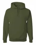 Jerzees Adult NuBlend FleecePullover Hooded Sweatshirt Military Green
