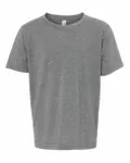 Next Level Apparel Youth CVC Crew Dark Heather Grey