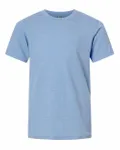 Next Level Apparel Youth CVC Crew Heather Columbia Blue