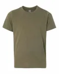 Next Level Apparel Youth CVC Crew Military Green