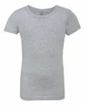 Next Level Apparel - T-shirt Princesse pour jeunes filles Gris chiné