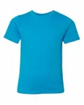Next Level Apparel Youth CVC Crew Turquoise