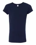 Next Level Apparel - T-shirt Princesse pour jeunes filles Marine de minuit
