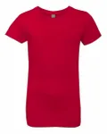 Next Level Apparel - T-shirt Princesse pour jeunes filles ROUGE