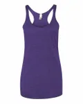 Next Level Apparel Ladies' Triblend Racerback Tank Purple Rush