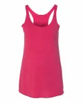 Next Level Apparel Ladies' Triblend Racerback Tank Vintage Shocking Pink
